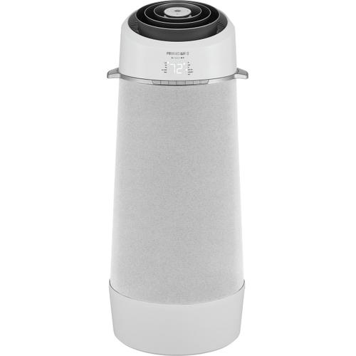 White Frigidaire Gallery Cool Connect Smart Portable AC unit with digital 72° display on a clean white background.